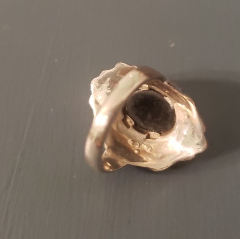 and Marcasite Ring Perfect condition size 5 Onyx Vintage Victorian Sterling Silver