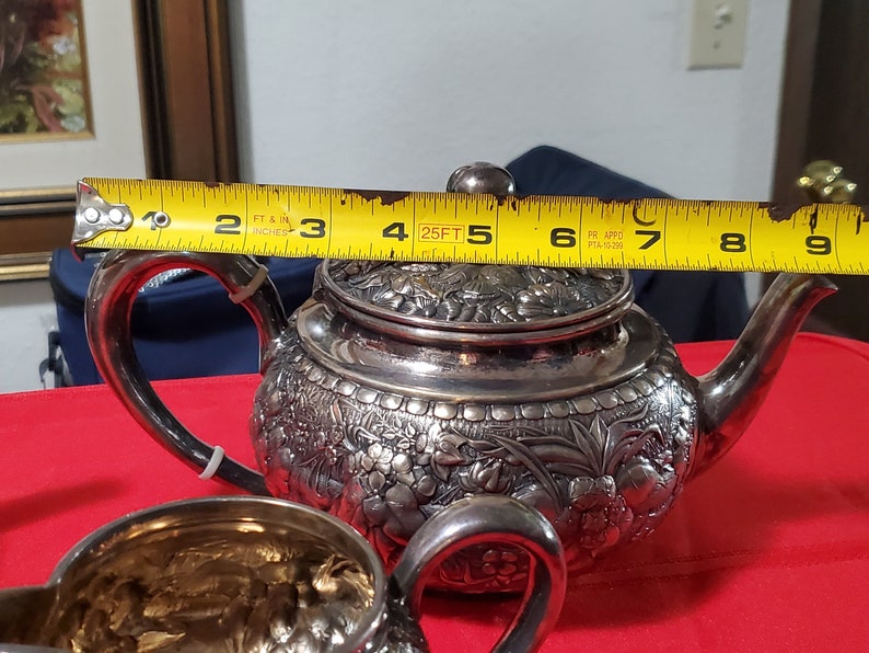 Wilcox Silver Plate Co, Quadruple Plate Tea Set, Late 1800s Early 1900s