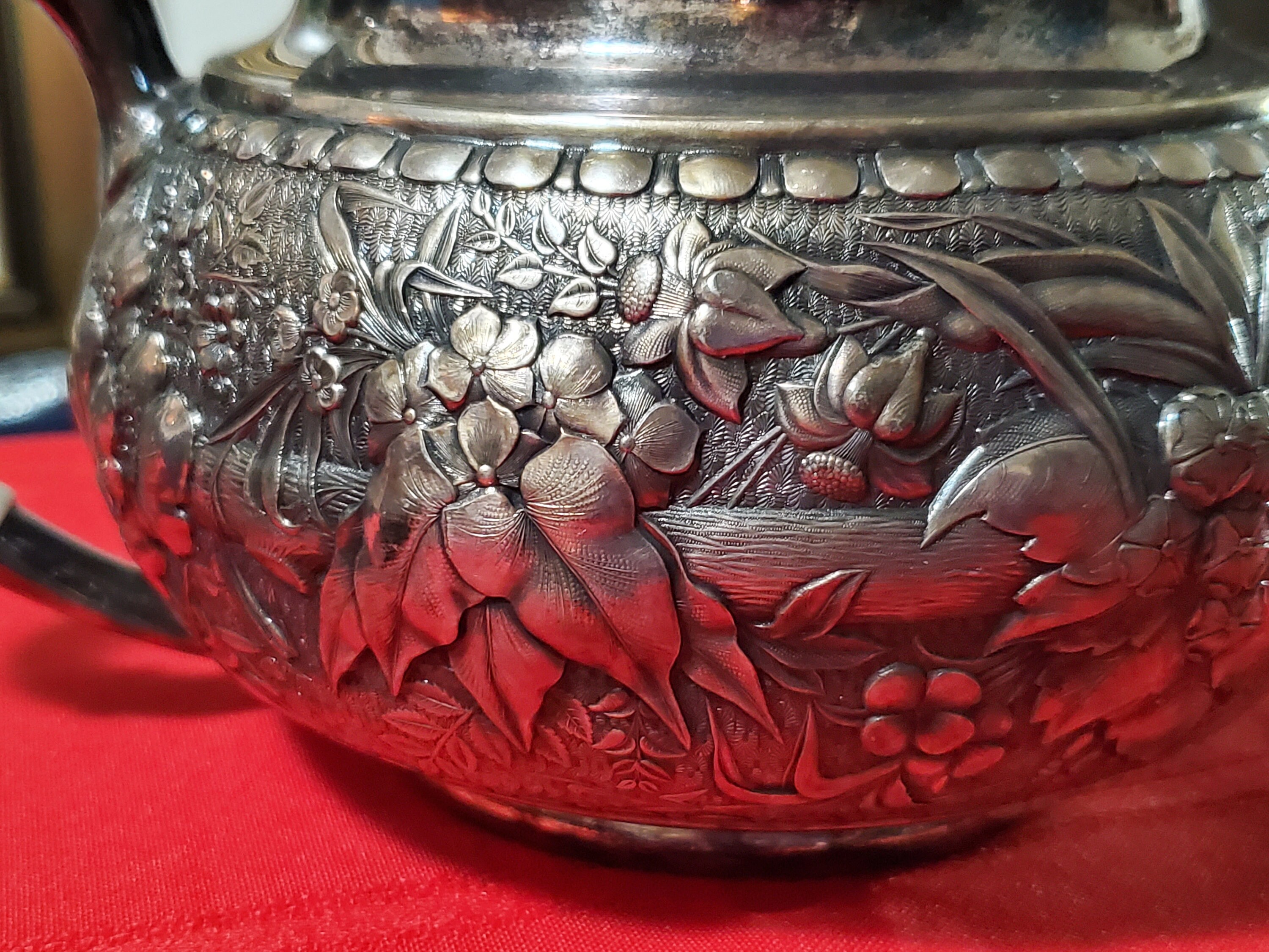 Wilcox Silver Plate Co, Quadruple Plate Tea Set, Late 1800s Early 1900s