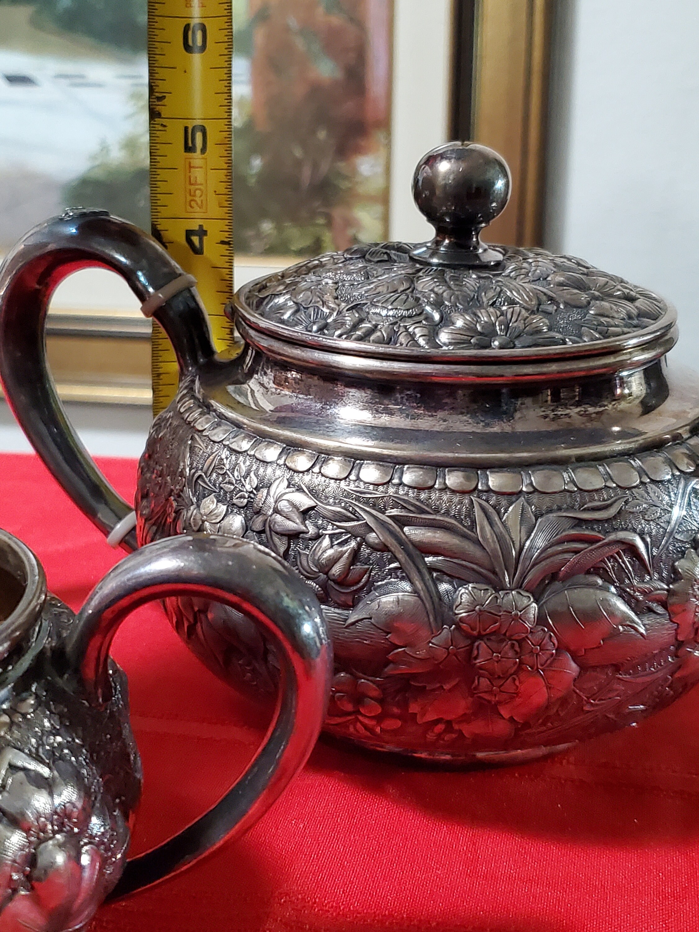 Wilcox Silver Plate Co, Quadruple Plate Tea Set, Late 1800s Early 1900s