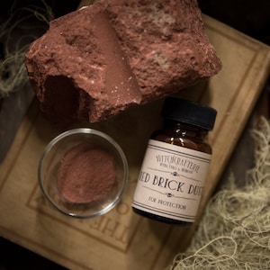 Red Brick Dust | Handcrafted Spellwork | Protection | Witchcraft | Rootwork | Magick | Spell | Full Moon | Hoodoo | Voodoo | Wicca | Fixed