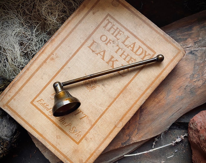 Antique Brass Candle Snuffer | Metal Snuffer | Witchcraft | Candles | Wicca | Pagan | Altar Decor