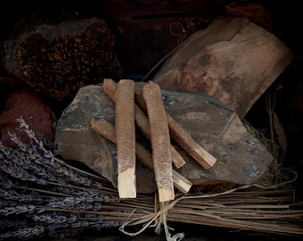 Palo Santo Dipped in WHITE SAGE Incense 5 Pcs 4" Holy Wood Smudge Stick