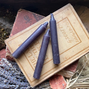 Sets of 4&quot; BLACK Spell Candle Magick Chime Candle Witchcraft Altar Decor