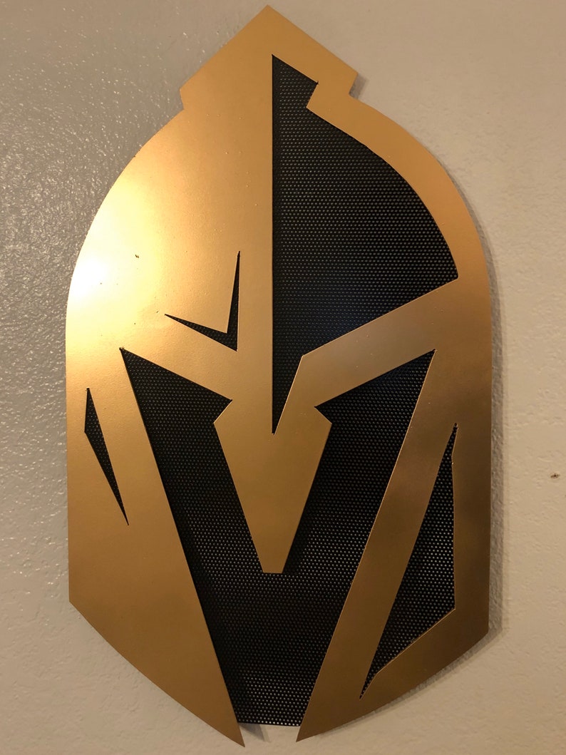 Vegas Golden Knights Logo Wall Art Piece Etsy