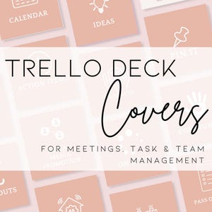 Trello-kaarthoezen: organisatie voor zakelijke bijeenkomsten en teamvergaderingen