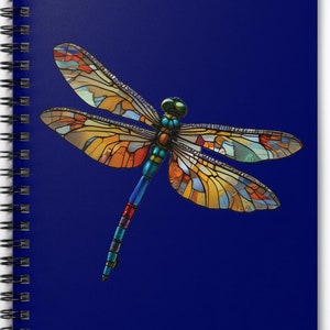 Gorgeous, Beautiful Dragonfly! 6&quot; x 8&quot; Spiral Notebook - Ruled Line 11women EXCLUSIVE!  Image from original design by TJ Shumway!