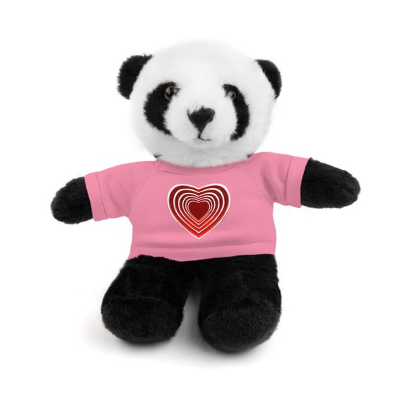 Saint-Valentin t-shirt peluche 20 cm en forme de coeur câlins