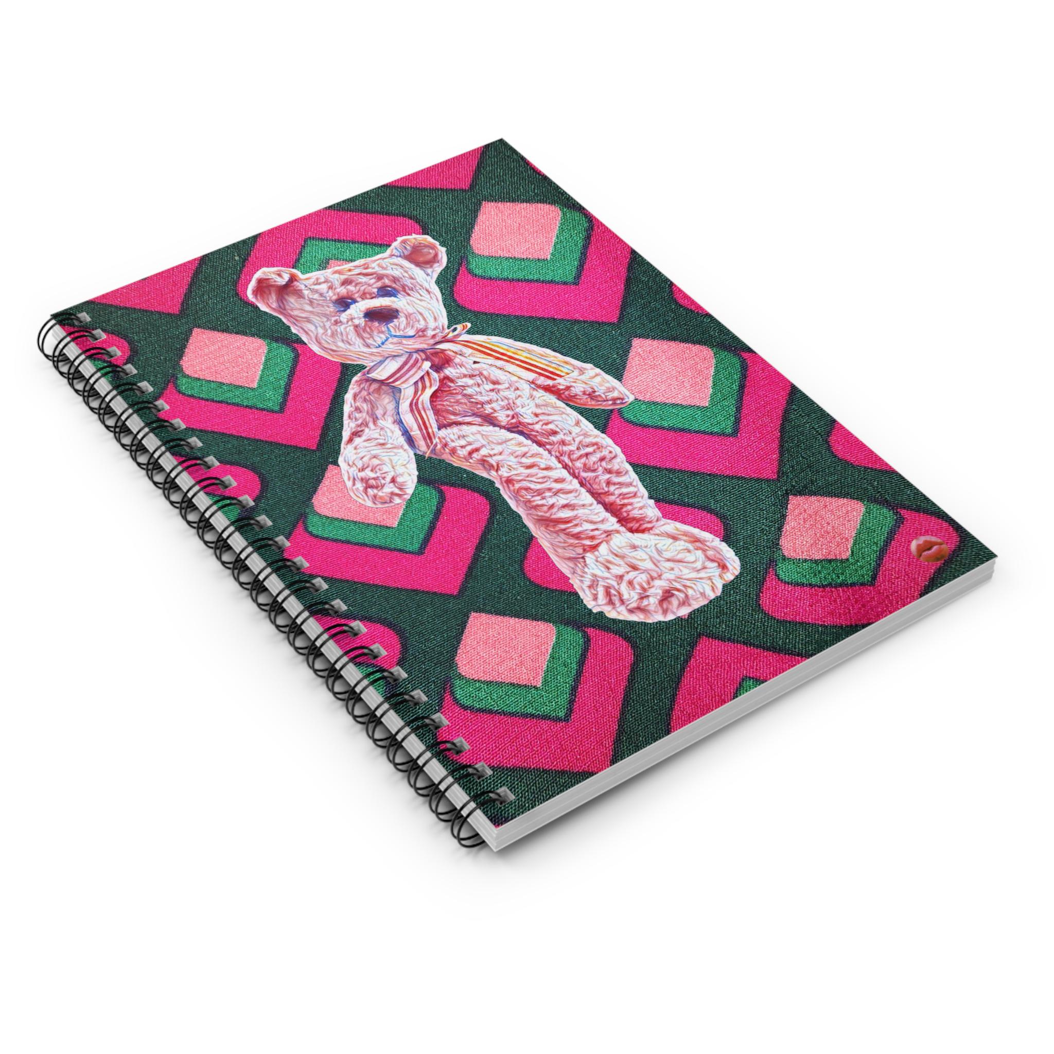 Fuzzy Stunning Teddy Bear, Huggable, Squishy! Spiral Notebook - Ruled ...