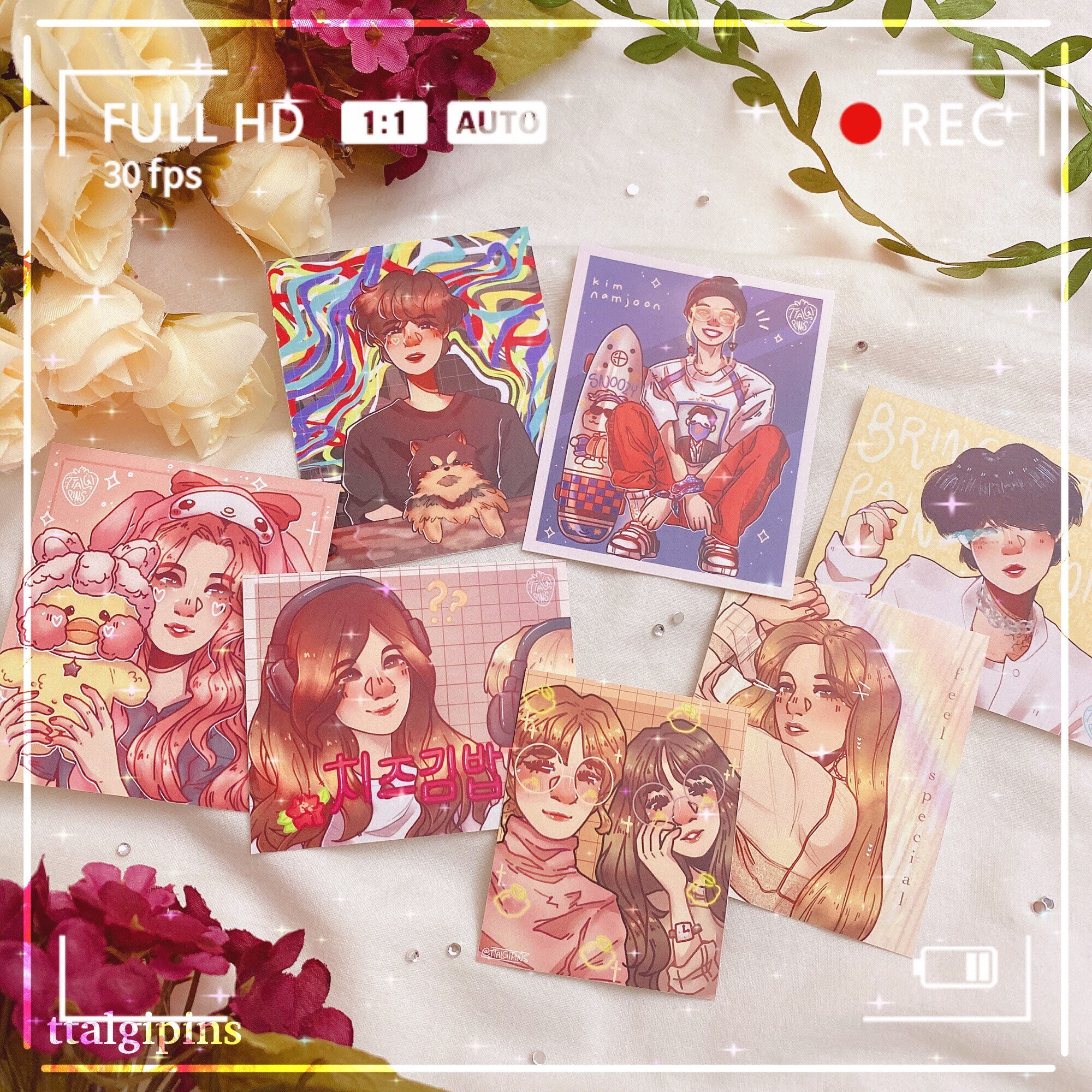KPOP Drawcards: Jihyo, Yeri, Namjoon, Irene & Seulgi, Sana (2 ver.), …