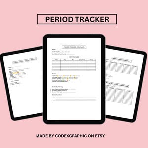 Period Tracker, Digital Period Tracker, Period Tracker Journal, Period Journal, Period Trackers, Menstrual Tracker, Ovulation Tracker