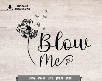 Download Dandelion Blowing Svg Etsy
