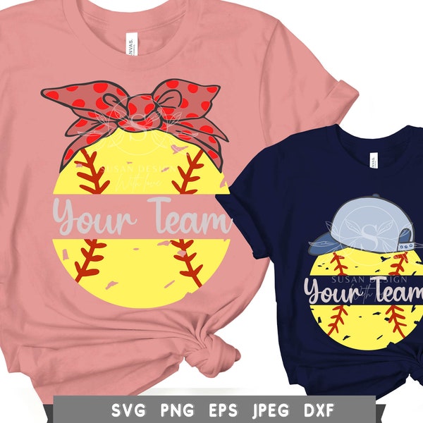 Softball with bow svg, Circle Monogram Frame Svg bundle, Tshirt svg for girls mom dad, for cricut silhouette clipart  mug tumbler