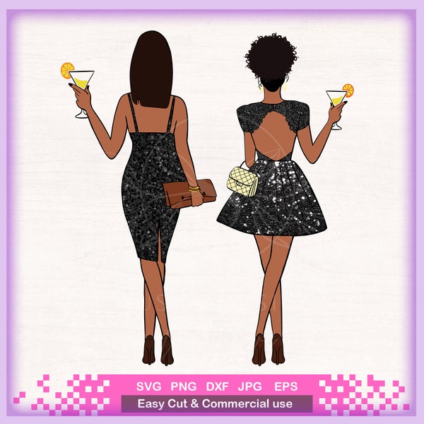 Woman Drink Up SVG, Best Friends Wine Together svg bundle, Sister Afro woman SVG, PNG clipart, svg layered cut file Cricut, tshirt tumbler