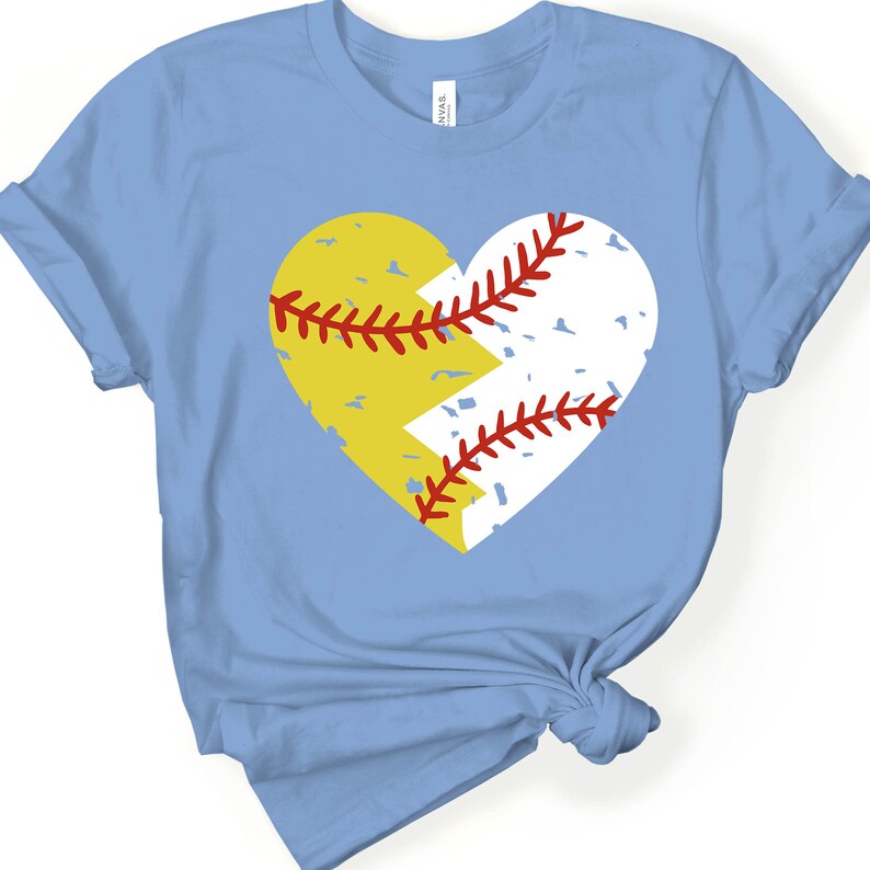Distressed baseball softball heart svg bundle grunge Tshirt Etsy
