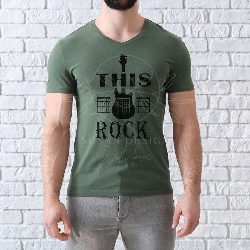 This Dad Rock Svg Dad Guitar Chord Svg Fathers Day Tshirt - Etsy