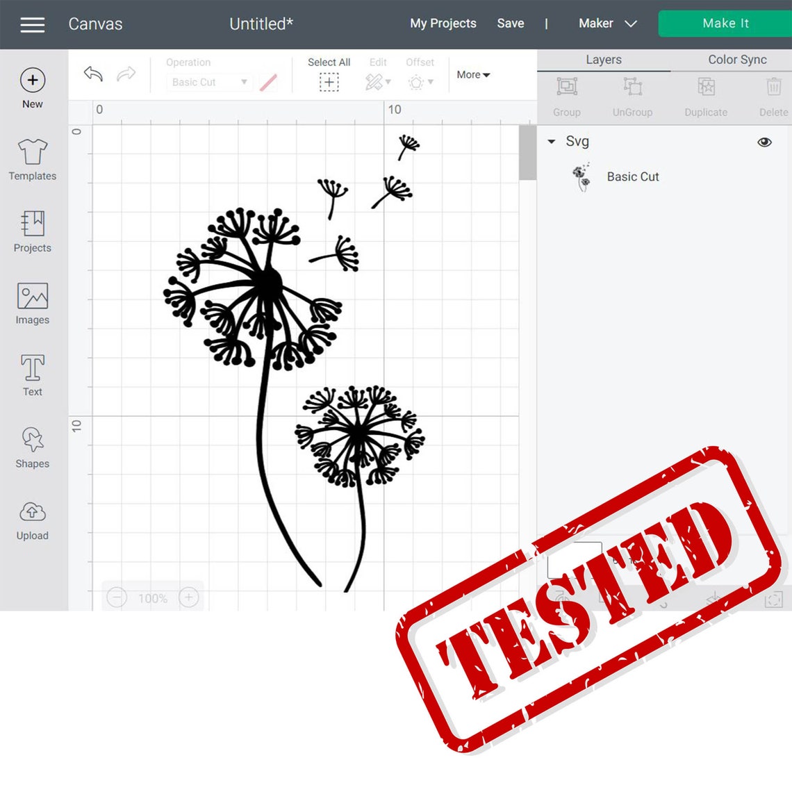 Download Dandelion svg cutting file for cricut png making a wish ...