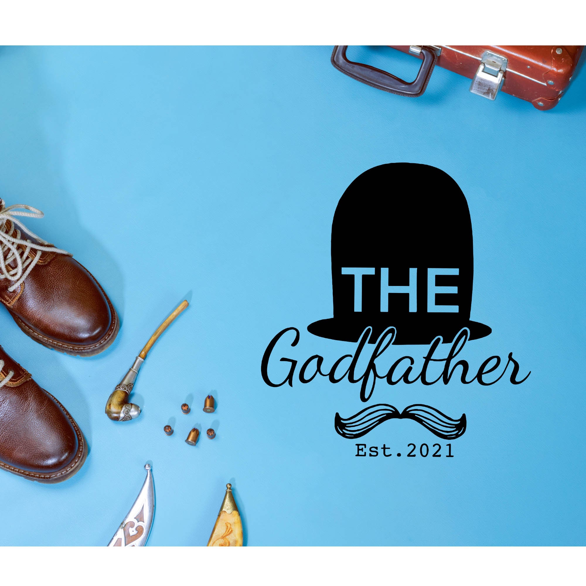 Download The Godfather svg Godfather Established 2021 card SVG | Etsy