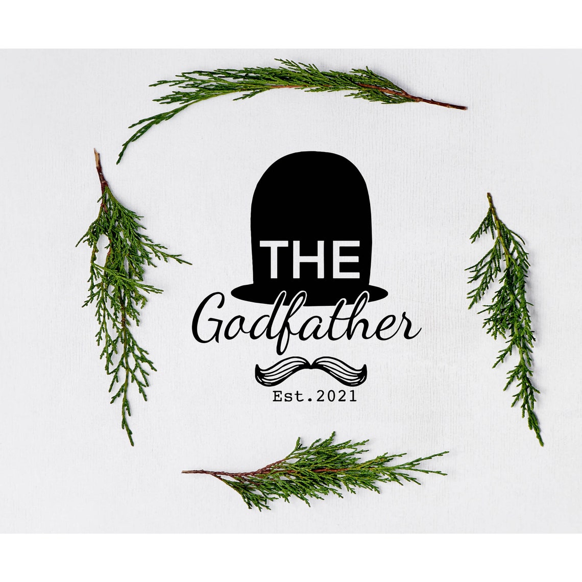 Download The Godfather svg Godfather Established 2021 card SVG | Etsy