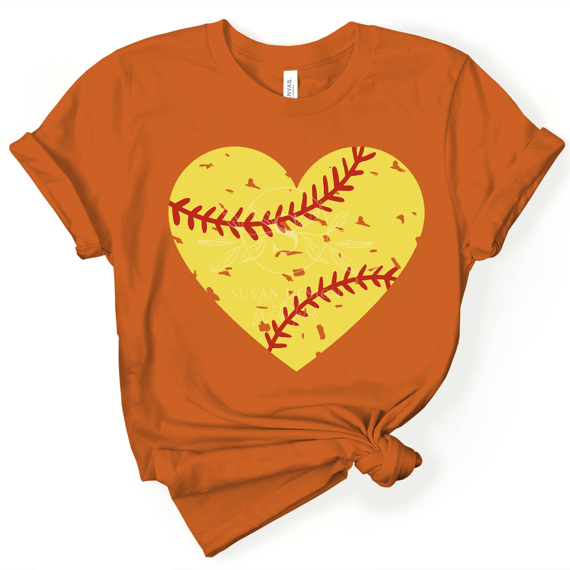 Distressed Softball Heart Svg Png Bundle for Girls Mom Grunge Etsy