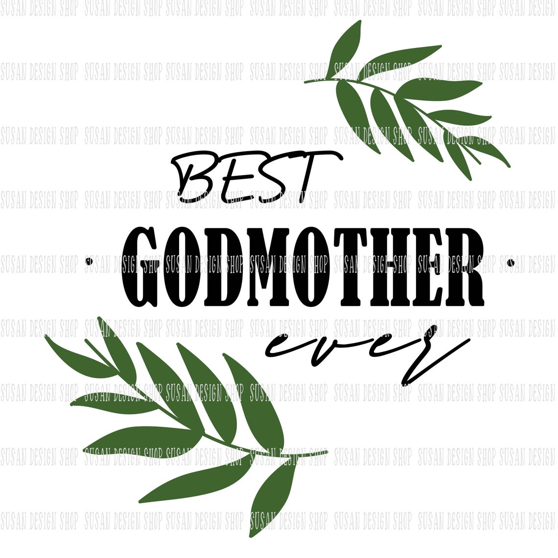 Download Best Godmother Ever SVG Godmother gift SVG cut file for | Etsy