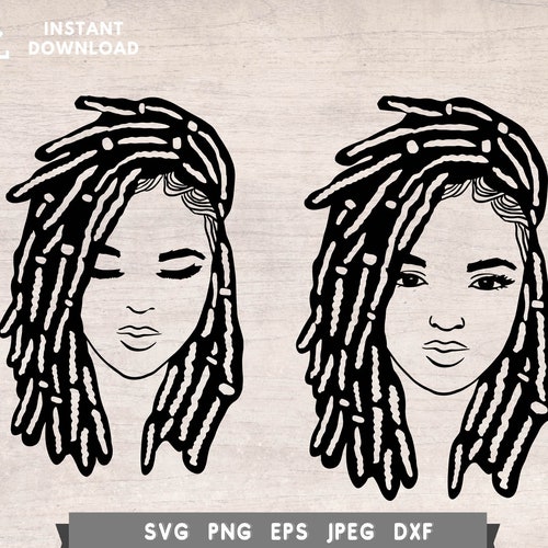 Loc Hair SVG Bundle for Cricut Silhouette Natural Hair Svg | Etsy