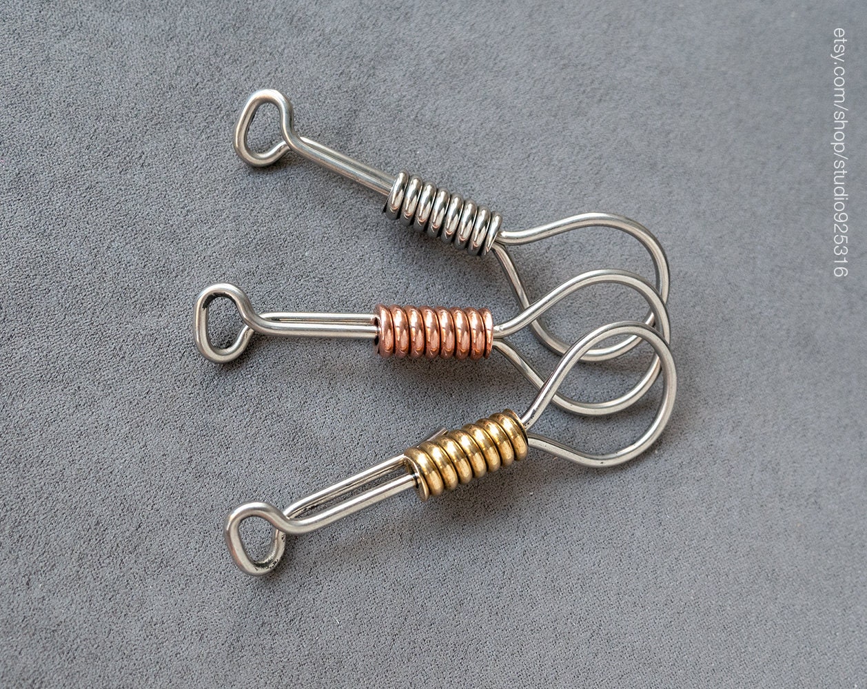 Handmade Wire Keychain Wrap Keychain Stainless Steel Etsy