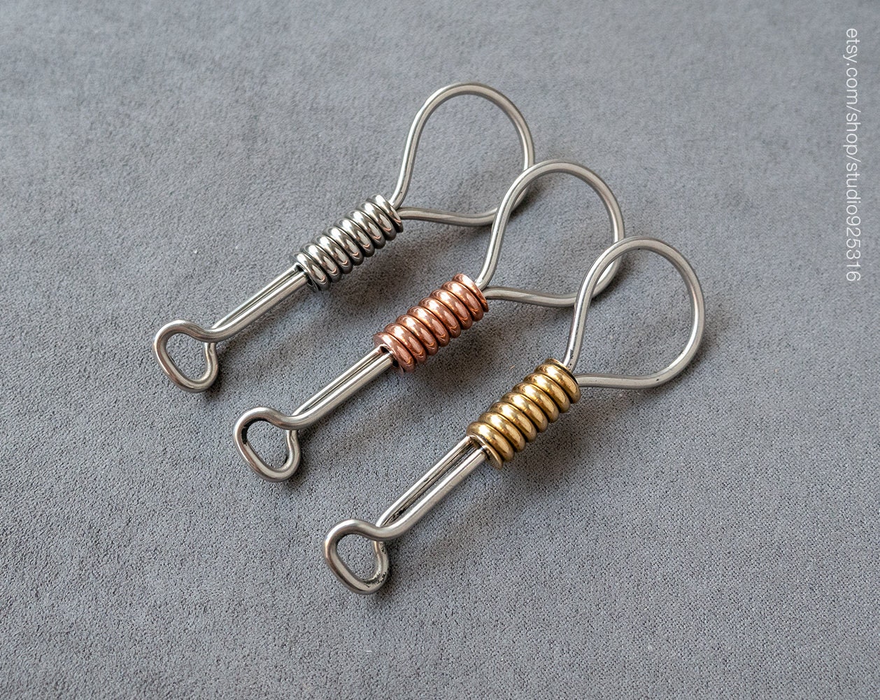 Handmade Wire Keychain Wrap Keychain Stainless Steel Etsy