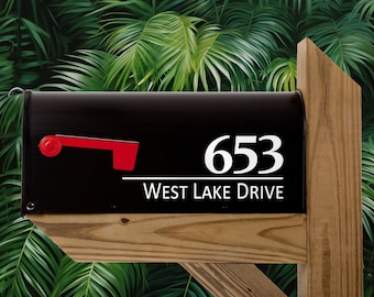 Personalized Mailbox Decal - Address Decal - Mailbox Vinyl Decals