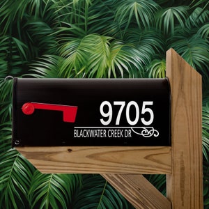 Personalized Mailbox Decal - Address Decal - Mailbox Vinyl Decals