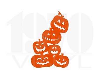 Jack-O-Lantern Halloween Vinyl Decal- Halloween Decoration