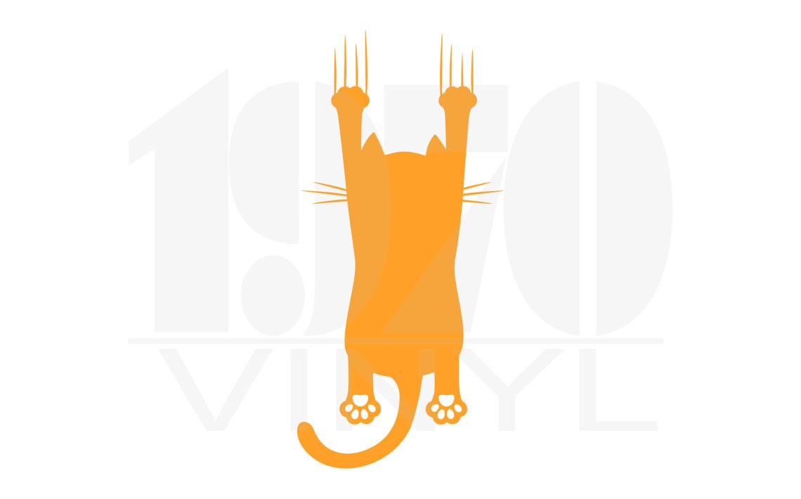 Cat Scratch Vinyl Decal Cat Decal Kitty Decal Halloween Etsy