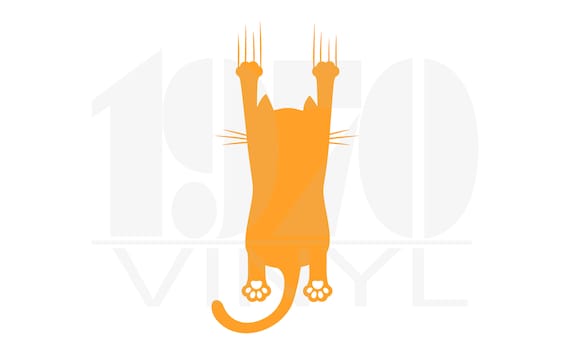 Cat Scratch Vinyl Decal: Tumbler, Laptop, Car Decor