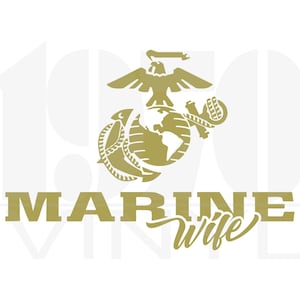 USMC Marine Wife Vinyl Decal - Semper Fi, Oorah!