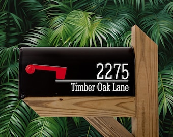 Personalized Mailbox Address Decal: Die Cut Vinyl