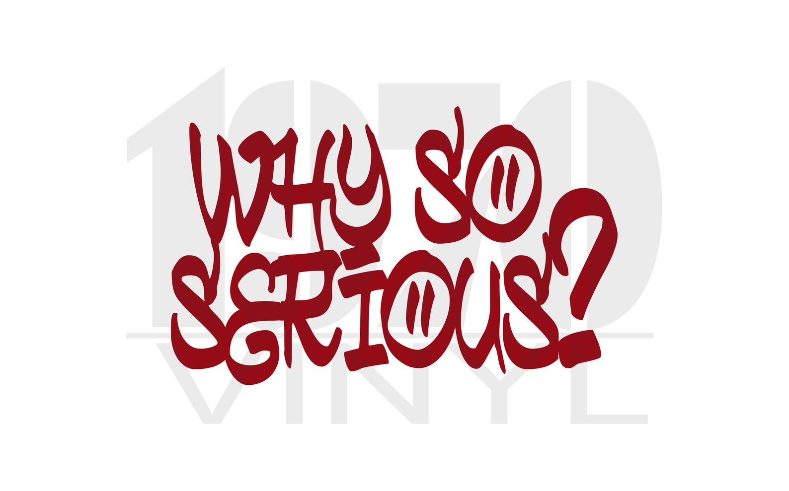 Why so Serious Vinyl Decal Car Decal Window Decal Truck Etsy