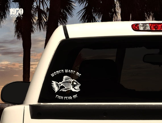 Fear Not Jesus Fish For Car Window Truck Laptop Vinyl Decal Sticker
