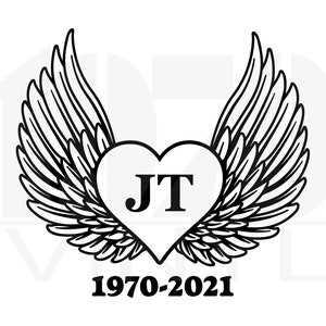 Personalized Memorial Decal - Monogram In Loving Memory Decal