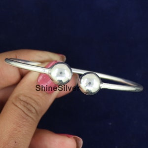 Thick West Indian Bangles, Sterling Silver Bangles, Adjustable Bangles for women, Silver Boho bangles, West Indian Silver Bangles Jewelry
