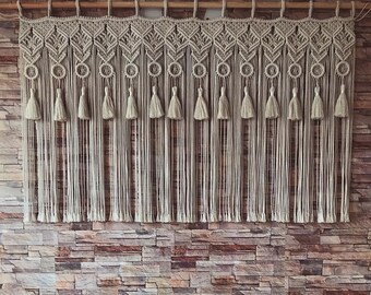 Boho Macrame Wall Hanging Handmade Art Woven Wall Etsy