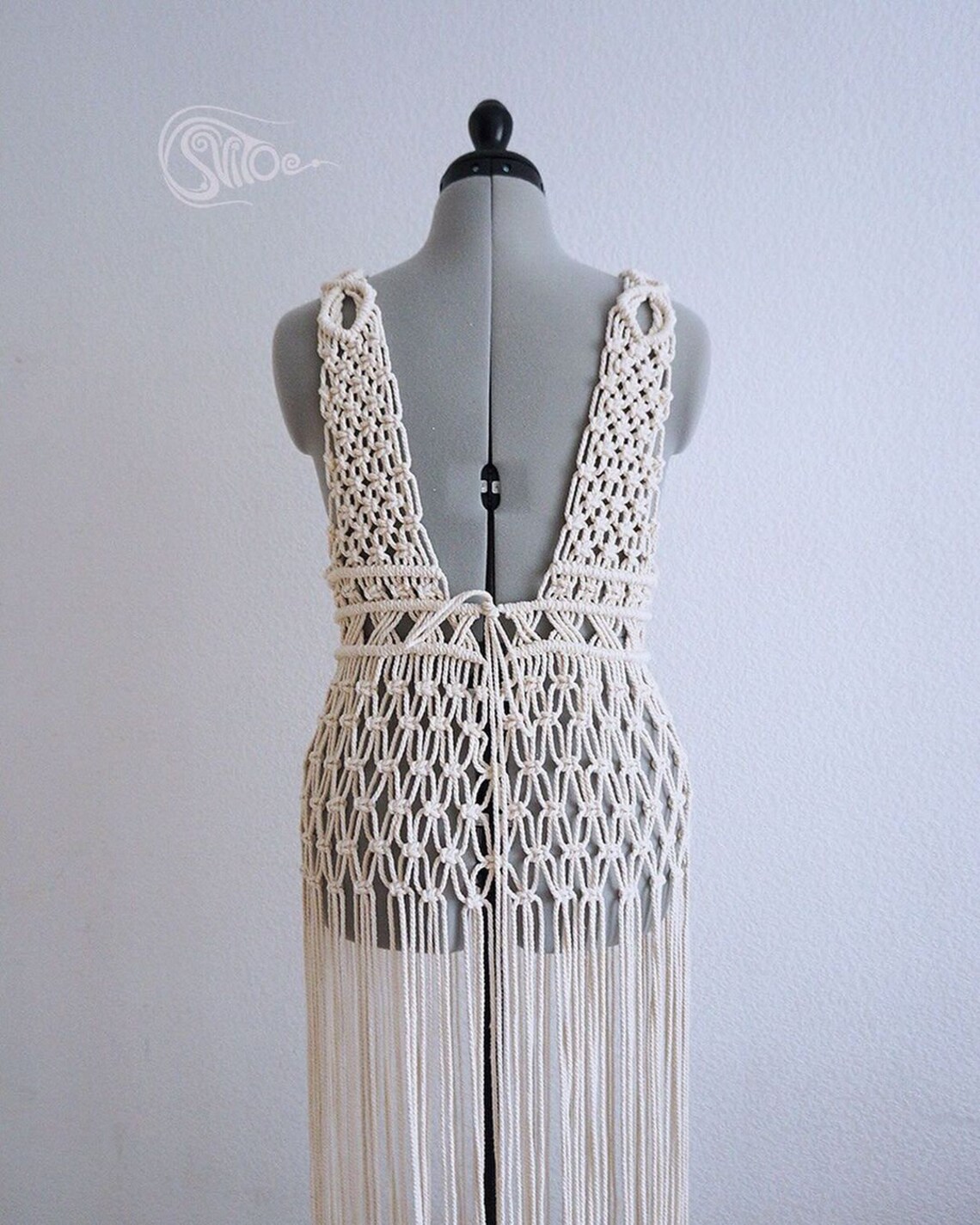 Latest Handmade Art Macrame Dress for Womanwedding Etsy