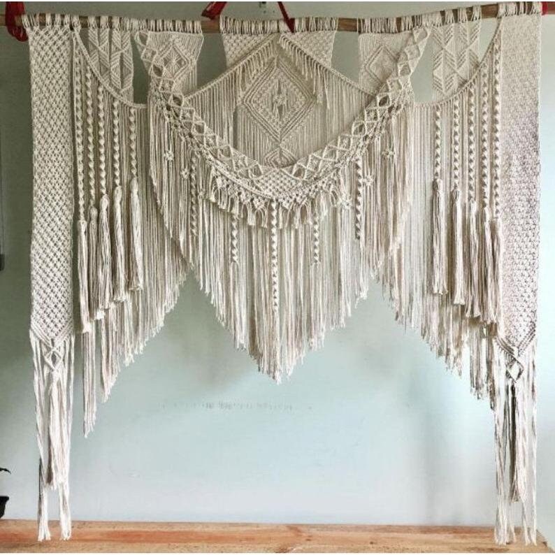 Boho Macrame Wall HangingHandmade ArtWoven Wall Etsy