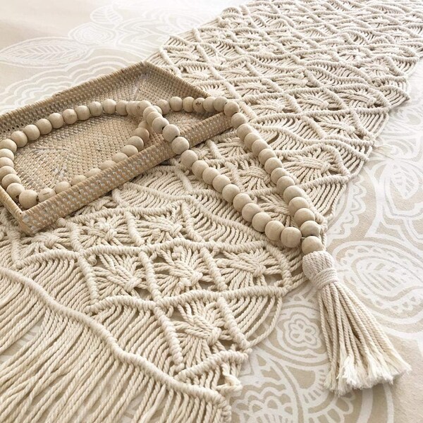 Macrame Table Runner Etsy