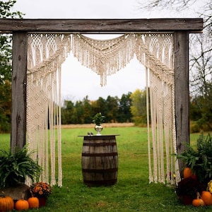 State of the art Gift Boho Macrame Wedding Backdrop-Macrame Headboard-Woven Art-Macrame Wall Hanging-Macrame Curtains 5 day's delivery