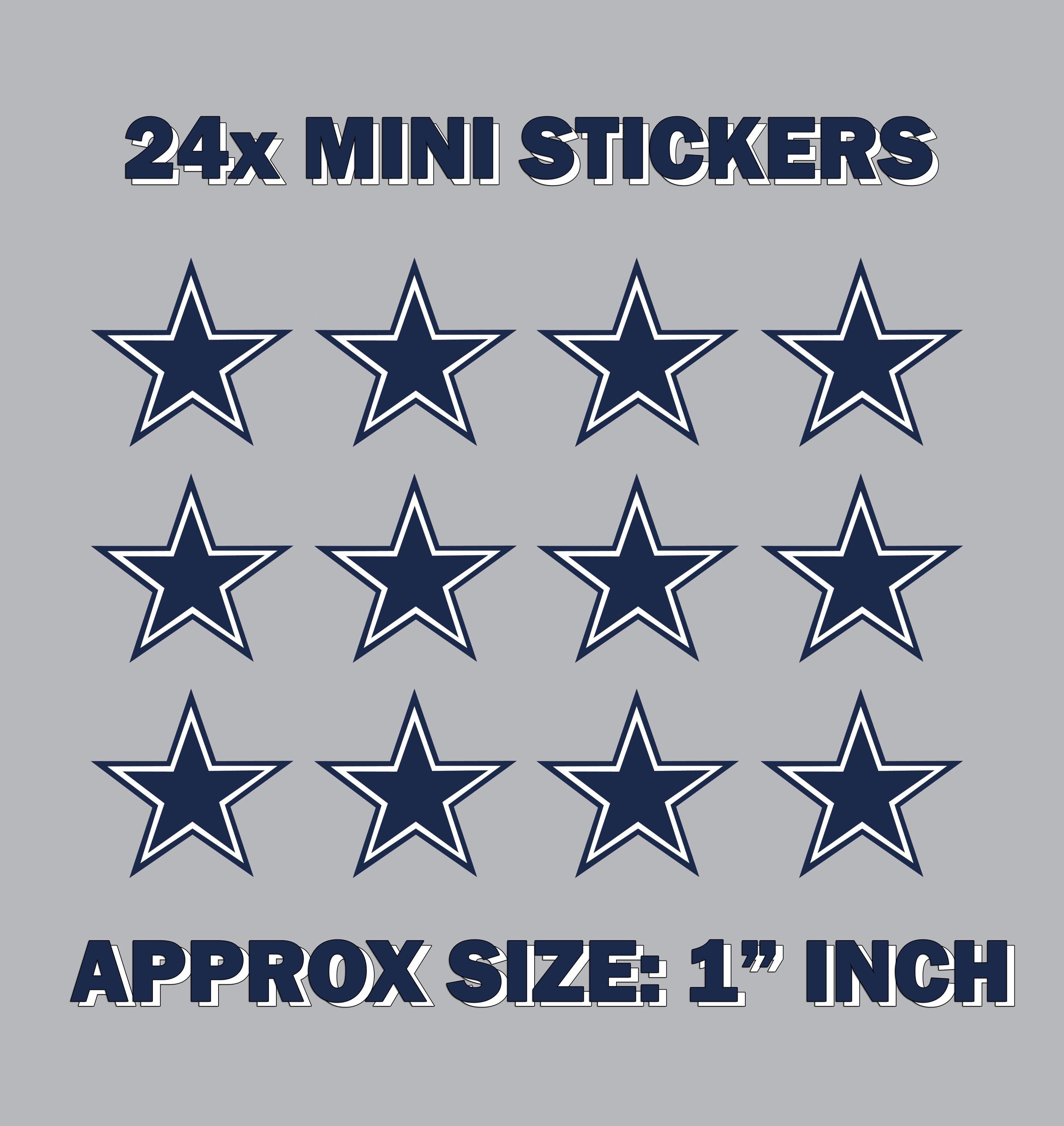 Small Dallas Sticker 12 Mini Dallas Cowboys NFL Sport Sticker Set Football Stickers - Etsy