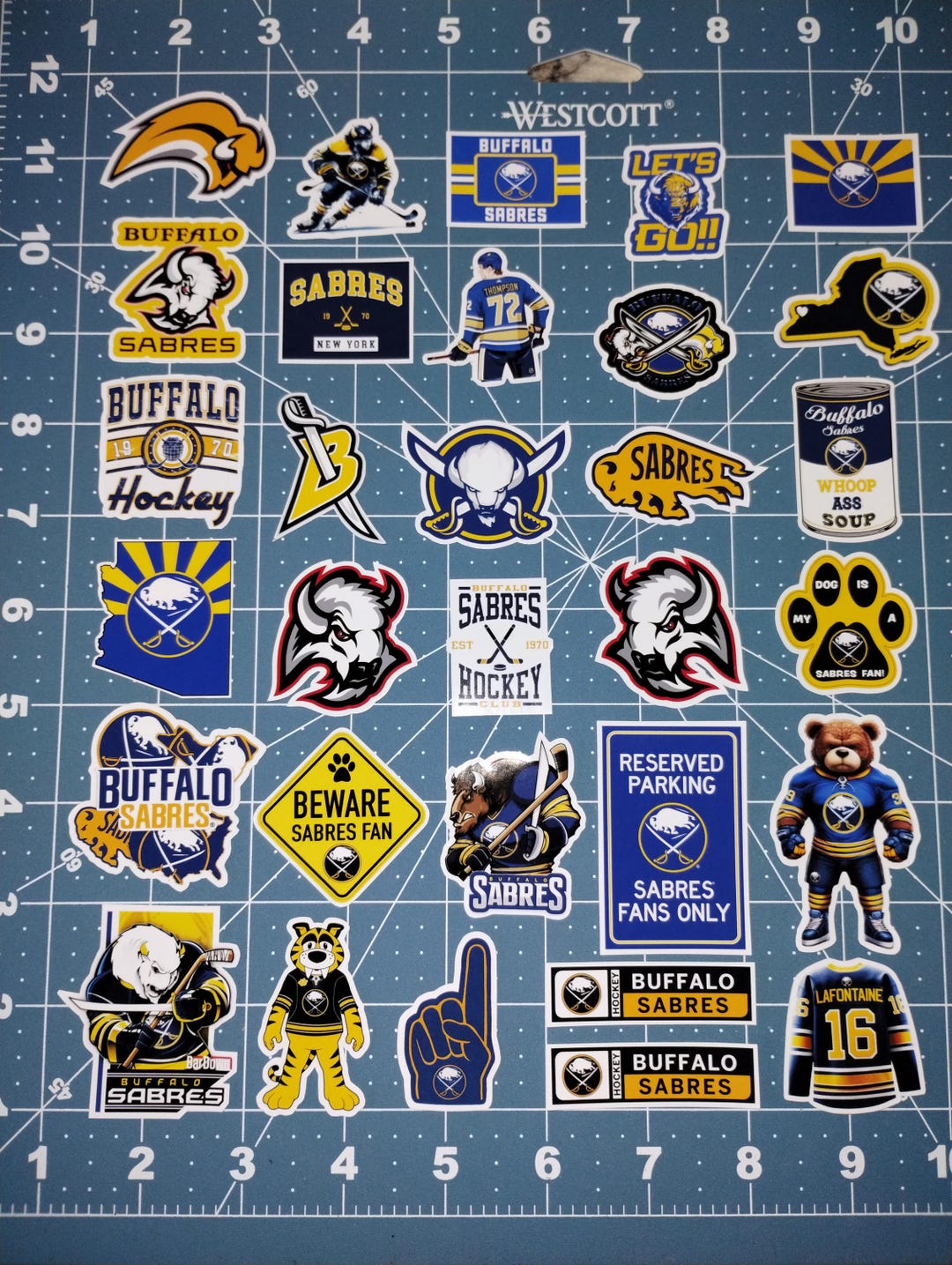 Buffalo Cartoon Sport Stickers Full Sabres Planner Sticker Set - Etsy