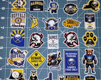 Buffalo Cartoon Sport Stickers Full Sabres planner Sticker Set