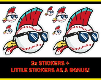 Cleveland Indians Wild Thing Sticker + Magnet fridge magnets ps new stickers