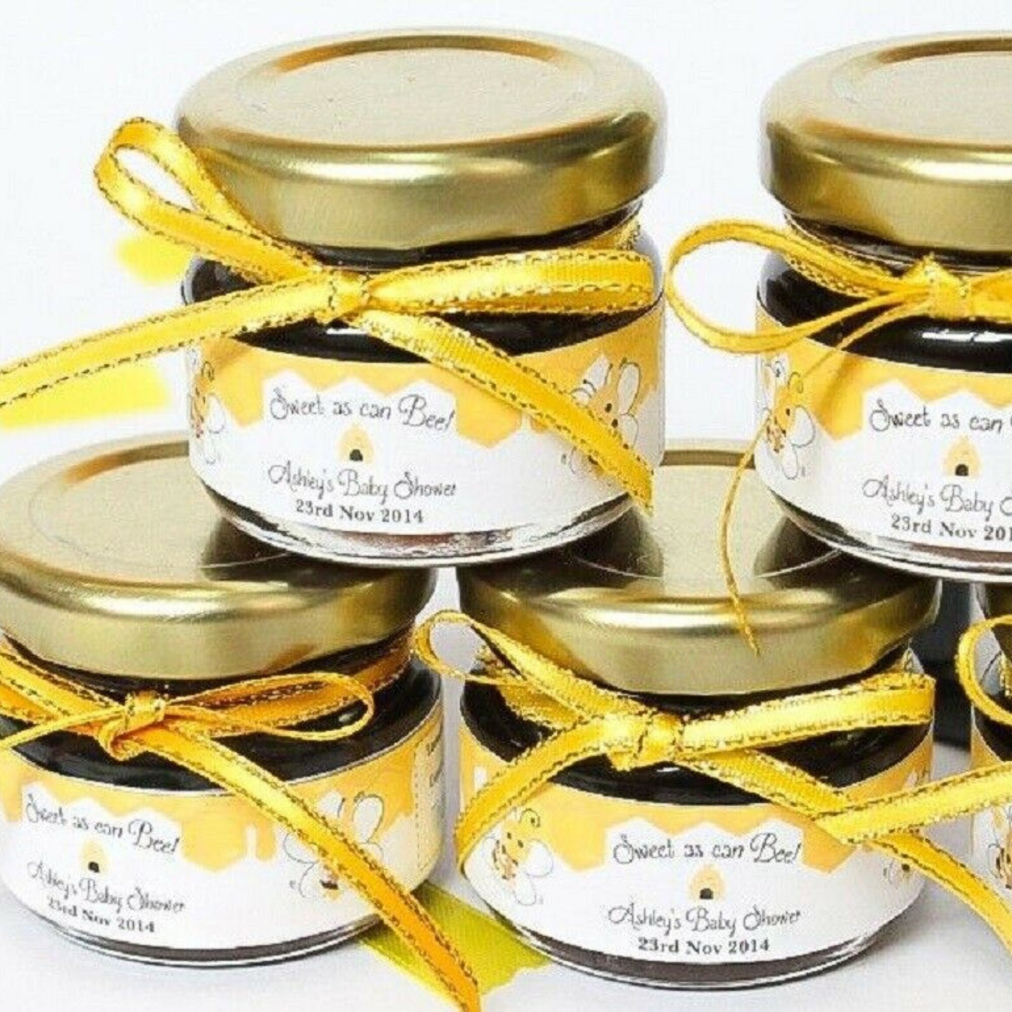 120 X MINI GLASS JARS 30ml Small Honey Jam Jar Wedding Favours Baby