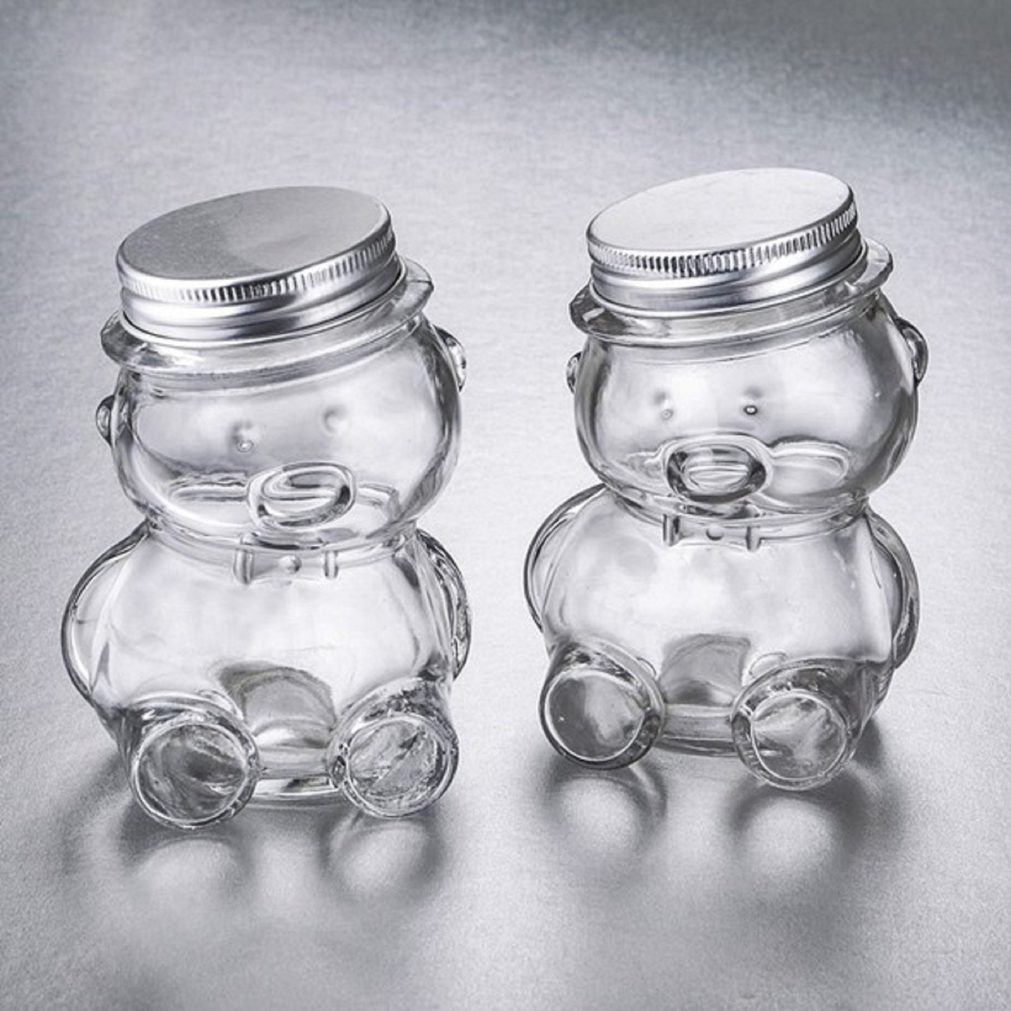 BULK LOT Smalll Glass Jars With Airtight Lids 70ml Mini Glass Spice Jars  With Clip Lid Small Glass Containers Lids Party Wedding Favours 